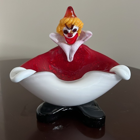 Murano Other - Murano Blown Glass Sculptured Whimsical Clown